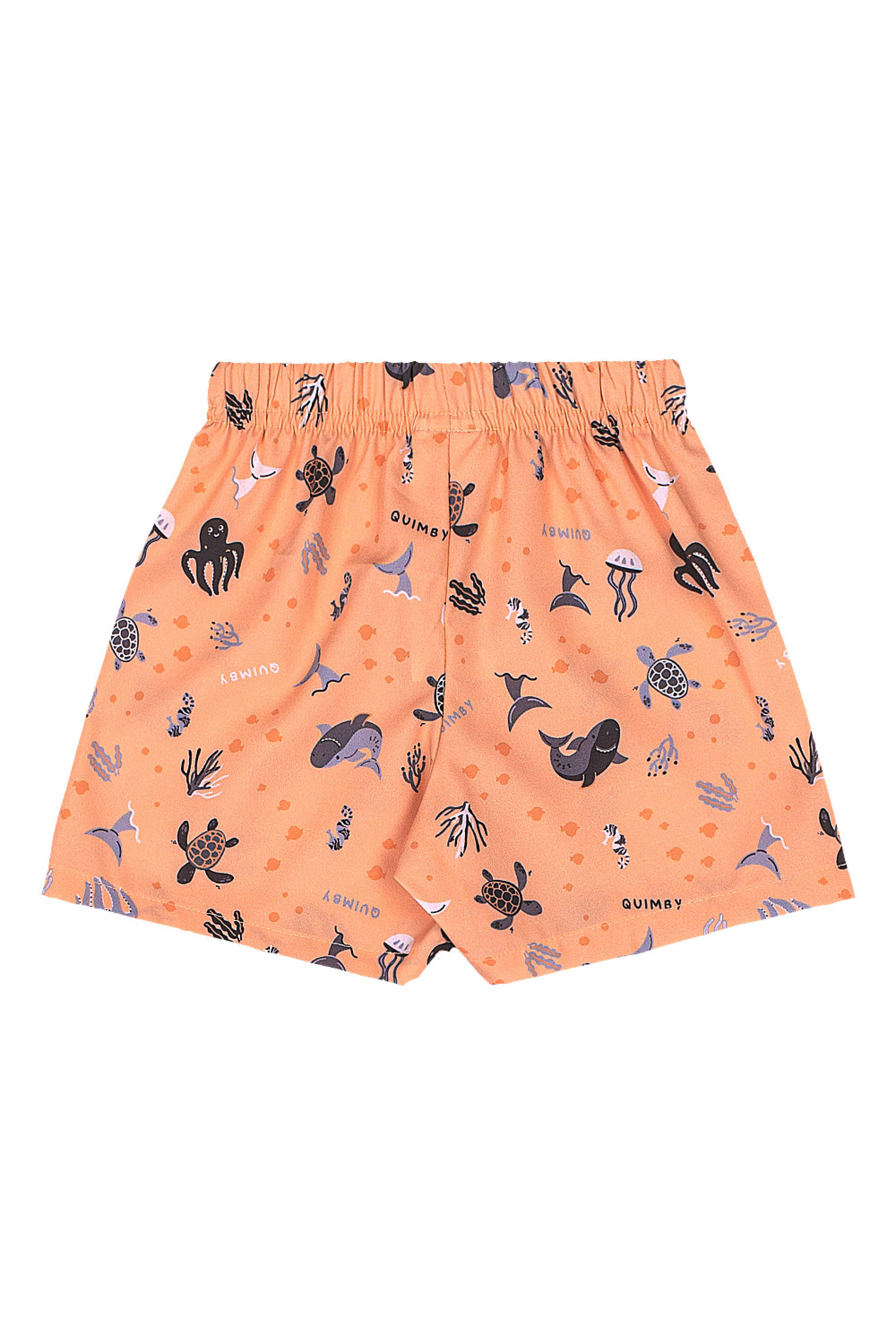 Conjunto para Bebê Menino Regata Shark e Bermuda (Cinza) Quimby - Imagem 30